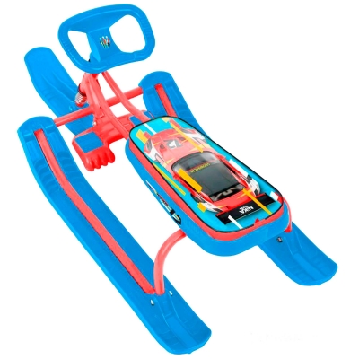 Снегокат Тимка спорт2+ Nika kids sportcar красный каркас