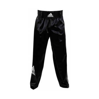 Брюки для кикбоксинга Adidas Kick Boxing Pants Full Contact цв.черный р.160