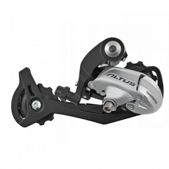 Переключатель задний Shimano Altus 9ск M370 SGS цв.серебристый