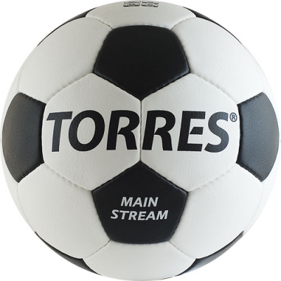 Мяч футбольный TORRES Main Stream цв.белый черный р.4