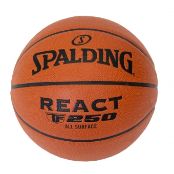 Мяч баскетбольный Spalding TF-250 React 76-801Z цв.коричневый черный р.7