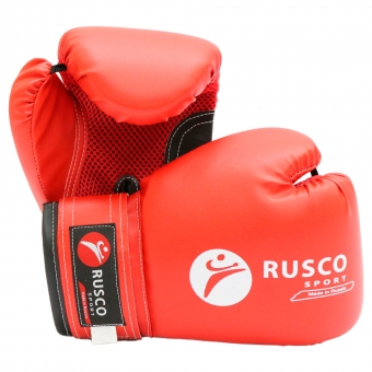 Перчатки боксерские детские Rusco Sport к/з цв.красный 10 Oz