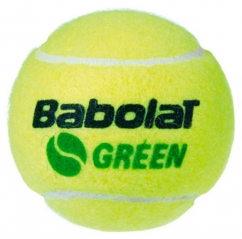 Мяч для большого тенниса BABOLAT Green уп 3 шт войлок шерсть нат.резина цв.желто-зеленый