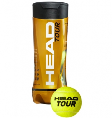 Мяч для большого тенниса Head TOUR 3B упак 3 мяча цв.желтый