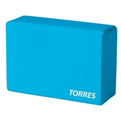 Блок для йоги Torres 8*15*23см цв.голубой