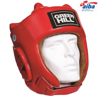 Шлем боксерский Green Hill Five Star AIBA цв.красный р.XL