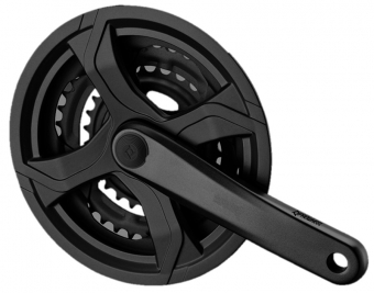 Система Prowheel TY-CQ01, 3x8/3x7 скоростей, 28-38-48T, 175 мм, черная, MTB