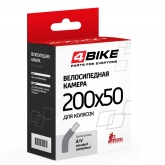 Камера для колясок 4Bike 200x50 a/v ниппель загнутый