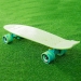 Скейтборд пластиковый Fishboard 23 light green 1/4 