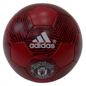 Мяч футбольный ADIDAS Manchester UNITED цв.бордовый черный р.5