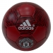 Мяч футбольный ADIDAS Manchester UNITED цв.бордовый черный р.5