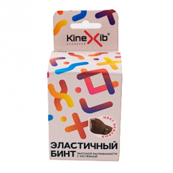 Бинт эластичный Kinexib 3м*7,5см растяжимость 170% цв.бежевый