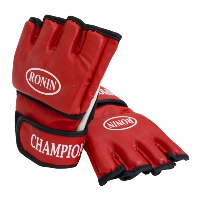 Перчатки Ronin Champion MMA цв.красный-белый р.S