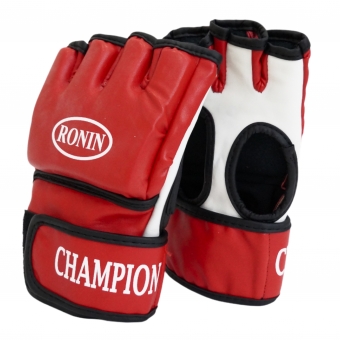 Перчатки Ronin Champion MMA цв.красный-белый р.S